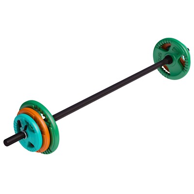 GORILLA SPORTS  Langhantel Set Aerobic Langhantelstange Pump Hantelset Gewichte