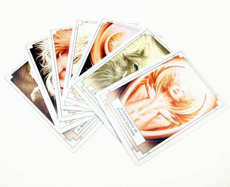 White Light Oracle: Magical Tarot Deck Card Divination English Family Board Game