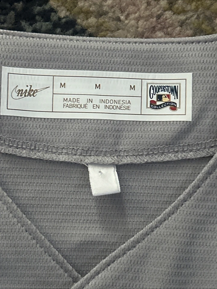 耐克波士顿红袜队灰色球衣 #9 Ted Williams 男式 M 码罕见 Cooperstown — 第 4/4 张图片
