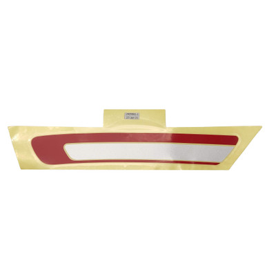 Tankaufkleber, Linke Seite, Rot/Silber T2409981, TRIDENT 660