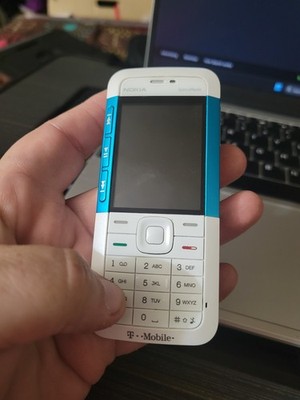 Nokia XpressMusic 5310 - White and Blue ( T-Mobile ) Rare Cellular Phone