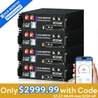 ECO-WORTHY 4Pack 48V 100Ah 20.48KWh Server Rack LiFePO4 Battery Bluetooth V3
