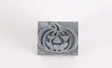 Vintage KINGSLEY Hot Foil Stamp Machine Emblem Die - JACK O'LANTERN -  1/4" Type