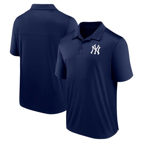 Men's Fanatics Navy New York Yankees Logo Polo - 第 1/3 張圖片