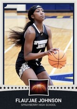 Flau’jae Johnson Seattle Storm Draft Pick LSU All-American Sprayberry HS Card