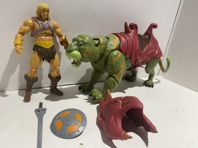 Masters Of The Universe Revelation He-Man & Battle Cat Lot Loose Complete 7 