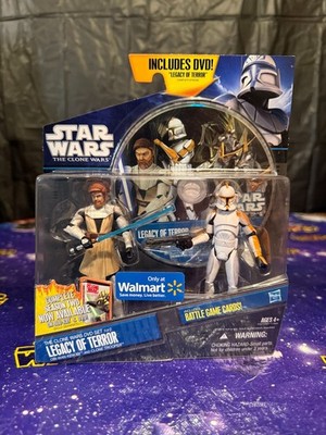 STAR WARS -The Clone Wars Battle DVD Set 1 Of 2 2-Packs: Legacy of Terror NEW!!!