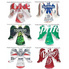 Angel Christmas Ornament Handmade With A Recycled Aluminum Can You Choose