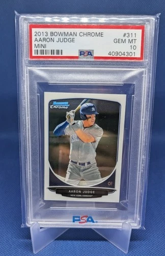 Bowman 2013 Chrome Mini Rookie Aaron Judge #311 PSA 10 New York Yankees MLB