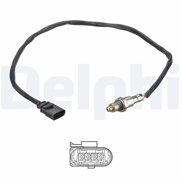 Delphi Lambdasonde Sensor Abgassteuerung ES21192-12B1 FüR VW Golf 7 Variant BA5-image