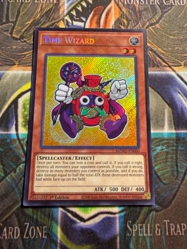 *** TIME WIZARD *** 1ST EDITION SECRET RARE (CHIBI) MZMU-EN060 YUGIOH!