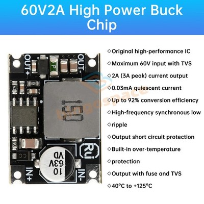 DC-DC Step-down Module 60V48V36V24V To 12V5V3.3V Car Power Mini Buck Converter