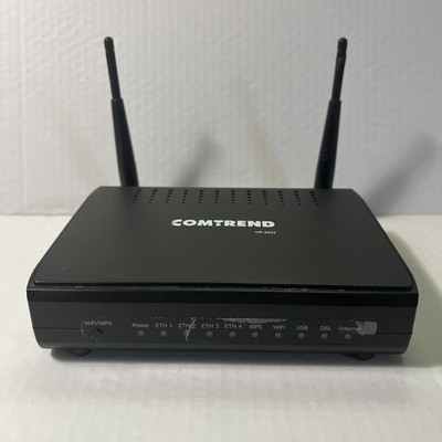 COMTREND VR-3033 MULTI-DSL ROUTER HIGH-SPEED 4 PORT ROUTER - TESTED WORKING 