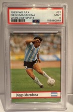 1993 Fax Pax - Diego Maradona #21 PSA 9 Mint Low Pop