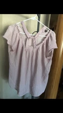 Women's Lauren Conrad Blouse Top Size L VGUC