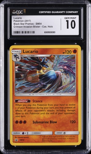 Lucario graded CGC 10 for sale on eBay
