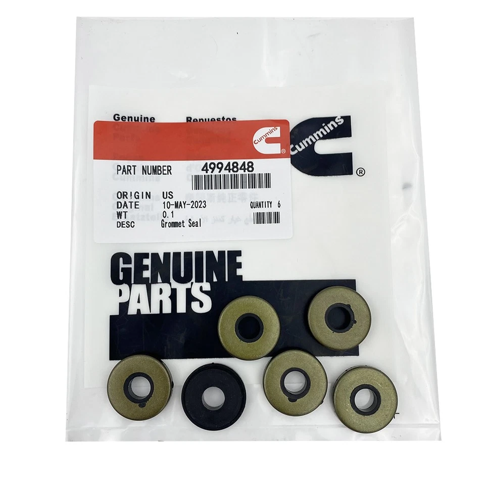 Cummins Tappet Cover Gasket W/ Grommet Seals Fits 89-02 12V Dodge 5.9L 3284623 Foto 3 de 4