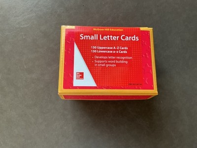 Reading Series Small Letter Cards - 5 ea. Uppercase & 5 ea. Lowercase A-Z Cards