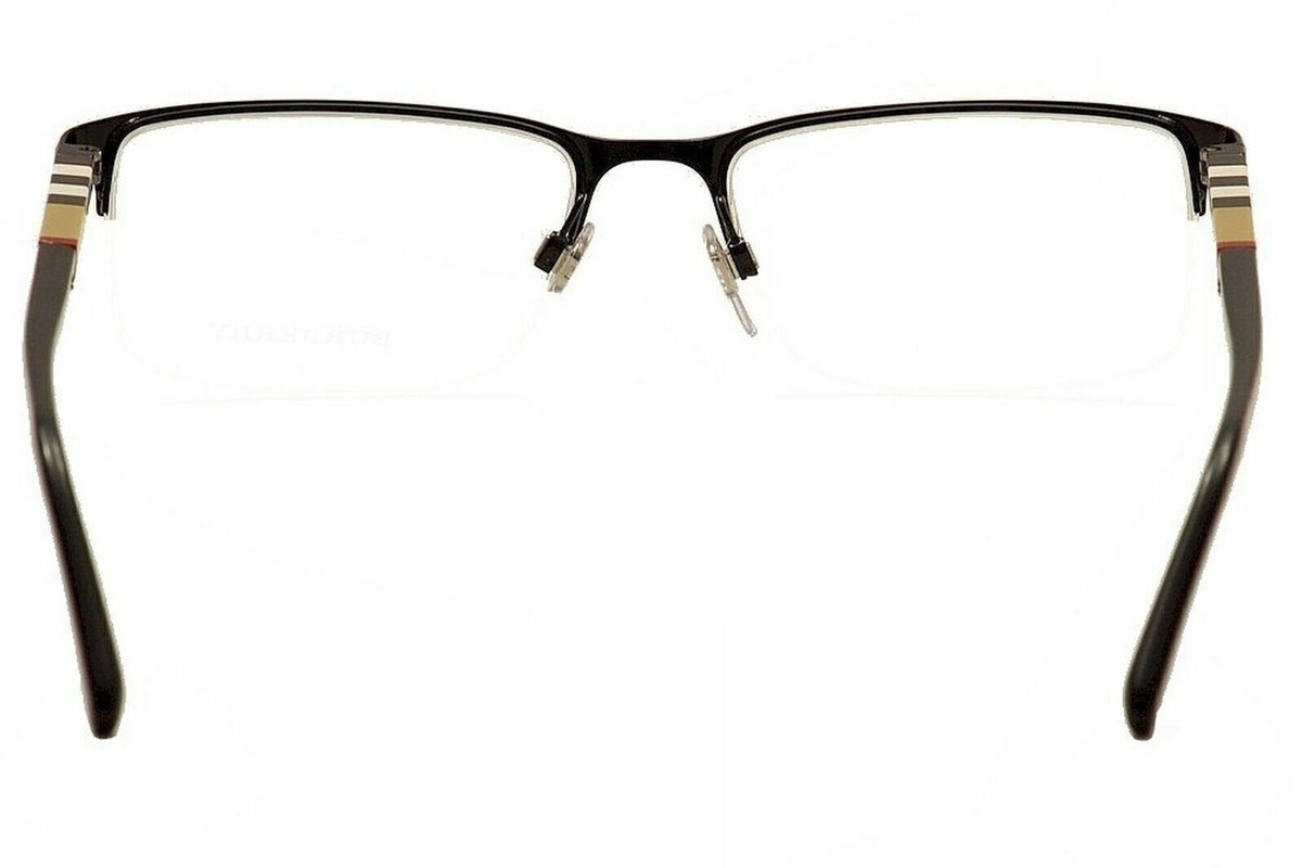 Burberry 0BE1282 1001 Black Palladium Metal Semi-Rimless Burberry 0BE1282 1001 Black Palladium Metal Semi-Rimless