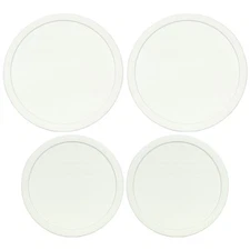 CorningWare FS-1-PC French White Lids and F-5-PC French White Lids (2-Pack)