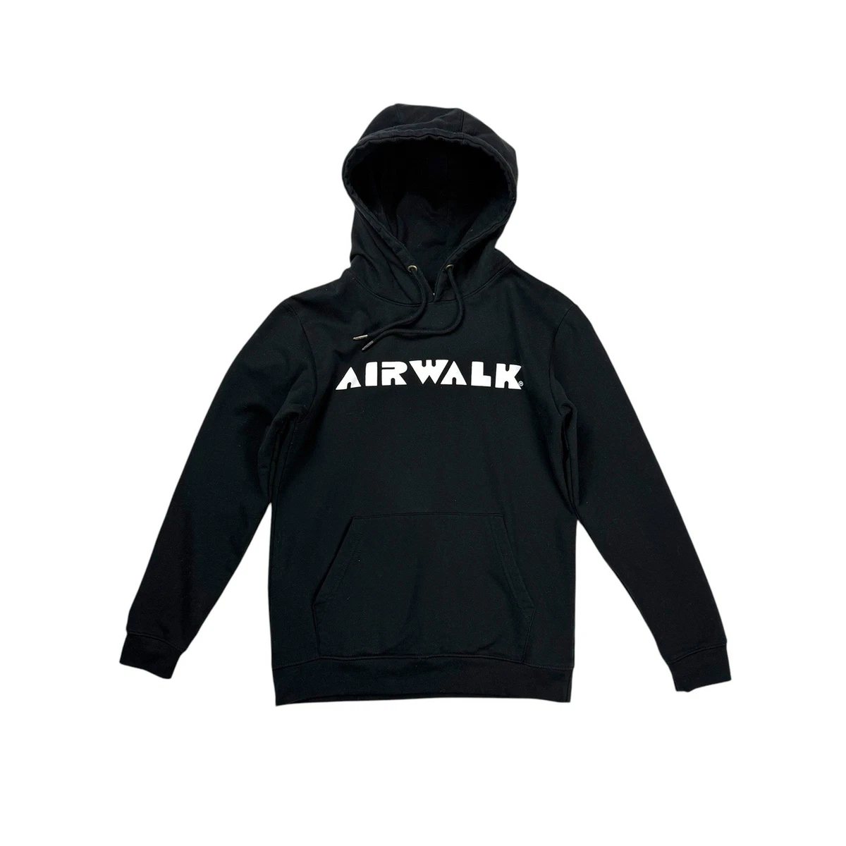 Sweat à Capuche Homme Airwalk Noir - Taille S - Imprimé Graphique Flamme