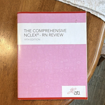 ATI The Comprehensive NCLEX-RN Review 19th Edition Study Guide Book English