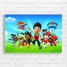 Paw Patrol Group Adventure Original Canvas Print Large Picture Wall Art