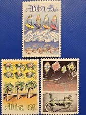 ARUBA 1990 Scott B21-B23 MNH