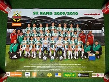 2009 2010 SCR SK Rapid Wien POSTER DIADORA Jersey Shirt Jersey M798