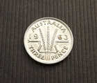 Australia 1963 3 Three Pence Elizabeth II. Silver VF CA132