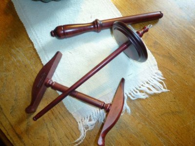 Kromski Niddy Noddy Nostepinne and Drop Spindle Set Mahogany