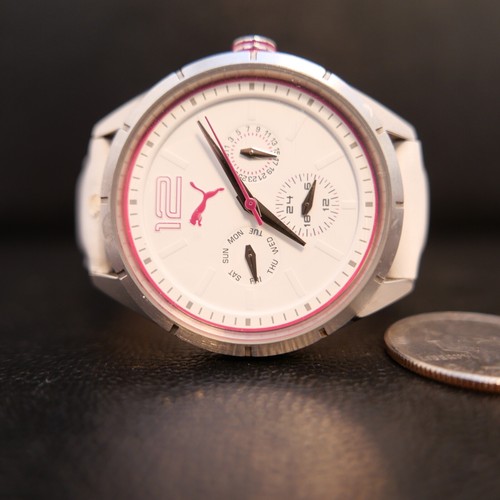 puma take pole position watch stainless steel 805