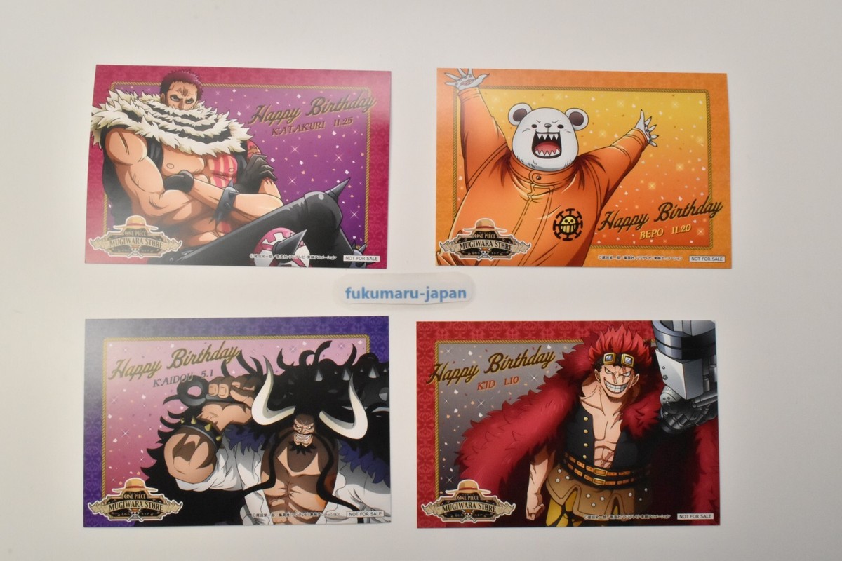 One Piece Character's BIRTHDAY PARTY Card 21 types set Mugiwara