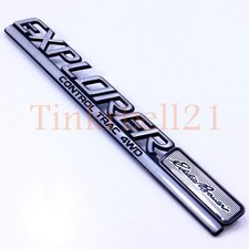 OEM Ford Explorer Rear Trunk XLT Control Trac 4wd script emblem badge decal