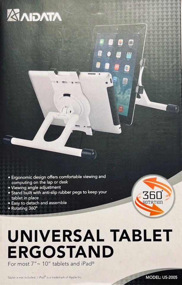 AIDATA Universal Tablet ErgoStand für Tablets + iPad Schwarz NEU & OVP