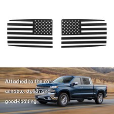 Us Flag Rear Window Side Stickers Trim For 14-17 Chevy Silverado Gmc Accessories Us Flag Rear Window Side Stickers Trim For 14-17 Chevy Silverado Gmc Accessories