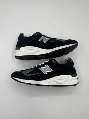 New Balance 990V2 Black Lifestyle Sneakers M990BL2 Men's Size 7.5