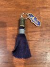 6” Authentic Disney Broadway Show Aladdin Tassel Keychain Purple