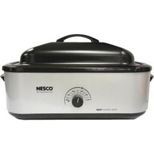 Nesco QZ5925 18 qt Roaster Oven  Metallic Silver