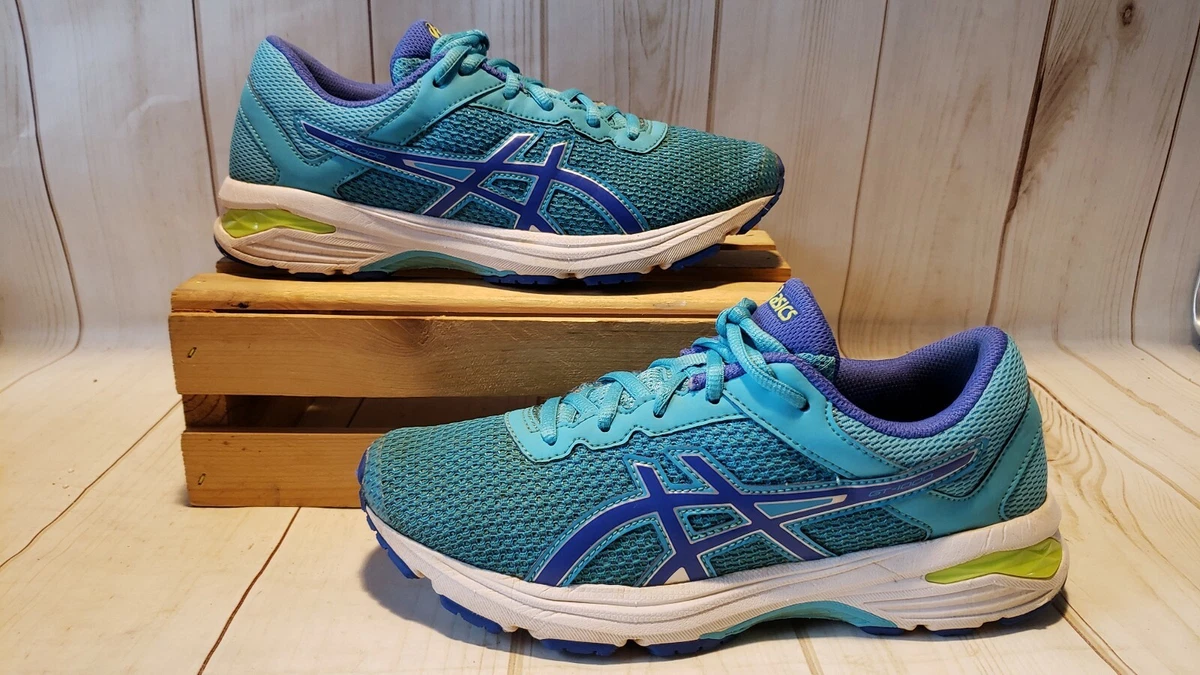 ASICS Gt 1000 6 Grade School Running Shoes C740N Blue Purple Youth Size 5.5