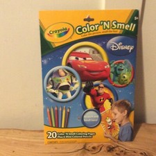 Disney Cars Crayola Color n Smell Scented Pages  Mini Colored Pencils RETIRED