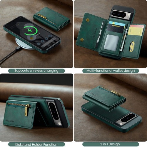 For Google Pixel 9 8 Pro XL Shockproof Detachable Wallet Case Magnetic Cover - Picture 66 of 79
