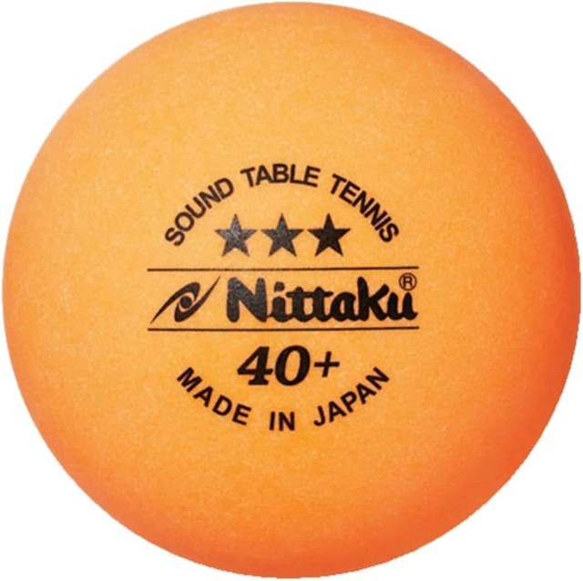 Nittaku Nb1610 Sound Table Tennis Ball Orange 3 Plastic Balls for Blind People for sale online