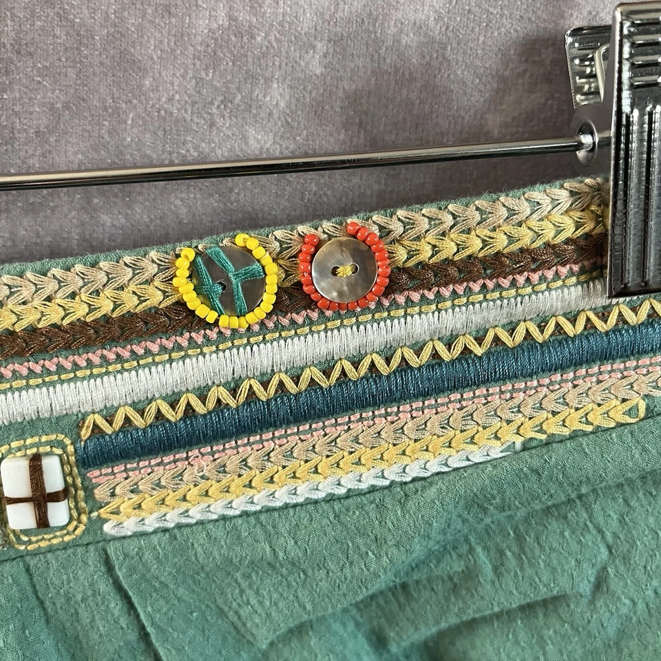 Minifalda Lulumari botones con cuentas bordada para mujer XS hippie *Ver descripción* Foto 4 de 4