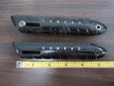 Vintage set of 2 Conrad Retractable Razor handles