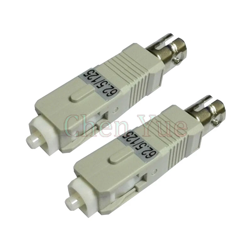 2pcs MM 62.5/125 ST Female-SC Male Fiber Optic Adapter SM ST-SC Hybrid Adapter - Image 3 of 4