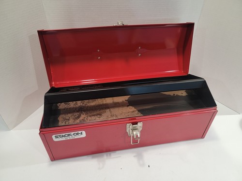 Stack-On Mechanics 19” All-Purpose Hip Roof Box R-516 ~ Used, Red Toolbox - Picture 15 of 18