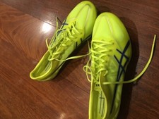 Asics Sonicsprint Elite Track Shoes Men's Size 8 Neon Flash Yellow G403Y