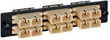 ICC LGX Adapter Panel, 6 Duplex SC, 12F, Beige, MM
