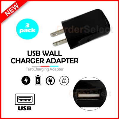 3-Pack USB Wall Charger Fast Mini Rapid  for Samsung Galaxy S23/S23+/ S23 Ultra